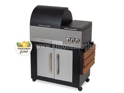 باربیکیو ۹۲ سانت اجاق دار استیل با کابینت