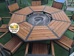 میز آتشدان مدل گریل تیم