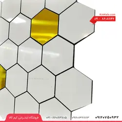 دیوار پوش چسبی لونه زنبوری مدل R2