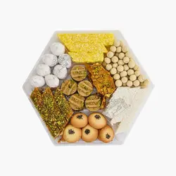 شیرینی مخلوط شش گوش