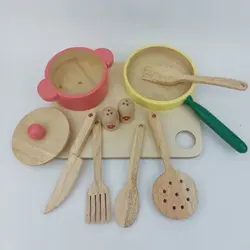 اسباب بازی چوبی اکسسوری آشپزخانه 11 پارچه - فروشگاه اینترنتی کودک امروز