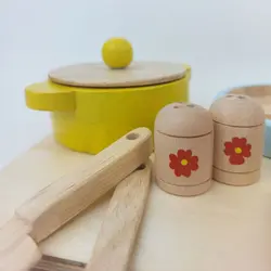 اسباب بازی چوبی اکسسوری آشپزخانه 11 پارچه - فروشگاه اینترنتی کودک امروز