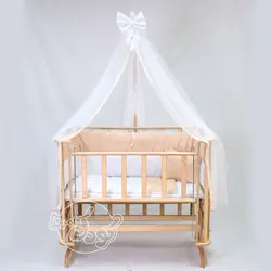 تخت کنار مادر چوبی گهواره ای مدل آنجل - فروشگاه اینترنتی کودک امروز