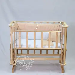 تخت کنار مادر چوبی گهواره ای مدل آنجل - فروشگاه اینترنتی کودک امروز