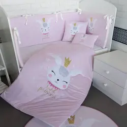 سرویس روتختی نوزاد 7 تکه مدل خرگوش پرنسس - فروشگاه اینترنتی کودک امروز