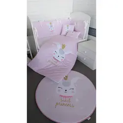 سرویس روتختی نوزاد 7 تکه مدل خرگوش پرنسس - فروشگاه اینترنتی کودک امروز