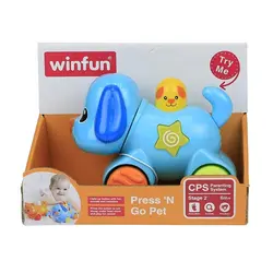 اسباب بازی نوزاد سگ چرخ دار موزیکال وین فان Winfun - فروشگاه اینترنتی کودک امروز