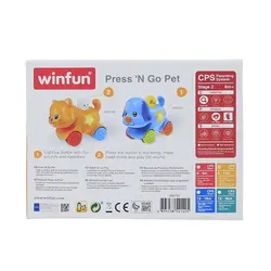 اسباب بازی نوزاد سگ چرخ دار موزیکال وین فان Winfun - فروشگاه اینترنتی کودک امروز