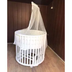 گهواره چوبی گرد - فروشگاه اینترنتی کودک امروز