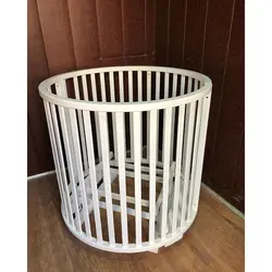 گهواره چوبی گرد - فروشگاه اینترنتی کودک امروز