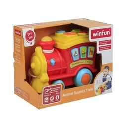 قطار کشیدنی موزیکال قرمز وین فان Winfun - فروشگاه اینترنتی کودک امروز