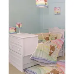 سرویس روتختی نوزاد هفت تکه طرح رنگین کمان - فروشگاه اینترنتی کودک امروز