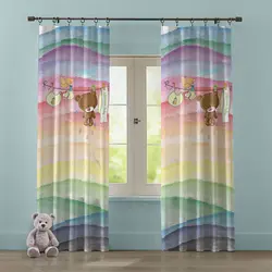 سرویس روتختی نوزاد هفت تکه طرح رنگین کمان - فروشگاه اینترنتی کودک امروز