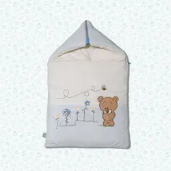 ست کامل اتاق خواب نوزاد طرح خرس و زنبور گلدوزی