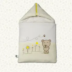 ست کامل اتاق خواب نوزاد طرح خرس و زنبور گلدوزی