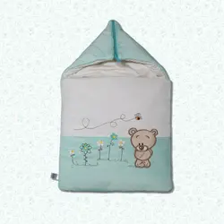 ست کامل اتاق خواب نوزاد طرح خرس و زنبور گلدوزی