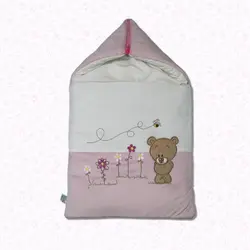 ست کامل اتاق خواب نوزاد طرح خرس و زنبور گلدوزی