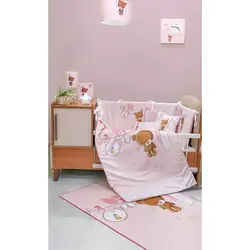 سرویس روتختی نوزاد هفت تکه مدل بندرخت خرس - فروشگاه اینترنتی کودک امروز