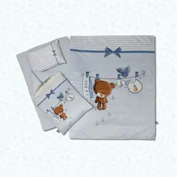 سرویس روتختی نوزاد هفت تکه مدل بندرخت خرس - فروشگاه اینترنتی کودک امروز