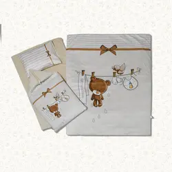 سرویس روتختی نوزاد هفت تکه مدل بندرخت خرس - فروشگاه اینترنتی کودک امروز