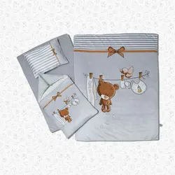 سرویس روتختی نوزاد هفت تکه مدل بندرخت خرس - فروشگاه اینترنتی کودک امروز