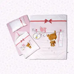 سرویس روتختی نوزاد هفت تکه مدل بندرخت خرس - فروشگاه اینترنتی کودک امروز