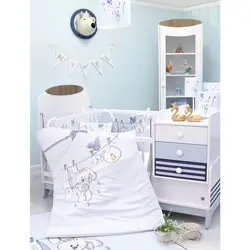 سرویس روتختی نوزاد هفت تکه مدل بندرخت خرگوش - فروشگاه اینترنتی کودک امروز