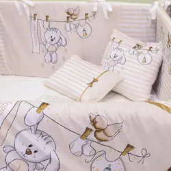 سرویس روتختی نوزاد هفت تکه مدل بندرخت خرگوش - فروشگاه اینترنتی کودک امروز