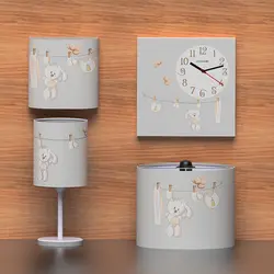 سرویس روتختی نوزاد هفت تکه مدل بندرخت خرگوش - فروشگاه اینترنتی کودک امروز