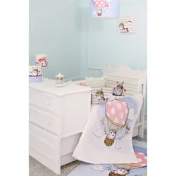 سرویس روتختی نوزاد هفت تکه طرح اسب تک شاخ - فروشگاه اینترنتی کودک امروز