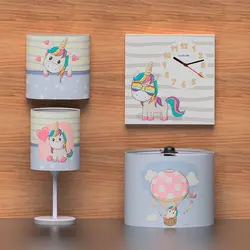 سرویس روتختی نوزاد هفت تکه طرح اسب تک شاخ - فروشگاه اینترنتی کودک امروز