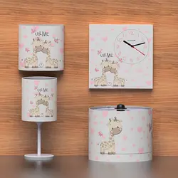 سرویس روتختی نوزاد هفت تکه طرح دو زرافه - فروشگاه اینترنتی کودک امروز