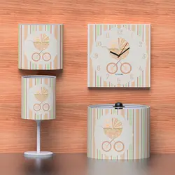 سرویس روتختی نوزاد هفت تکه طرح کالسکه - فروشگاه اینترنتی کودک امروز