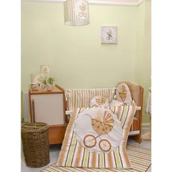 سرویس روتختی نوزاد هفت تکه طرح کالسکه - فروشگاه اینترنتی کودک امروز