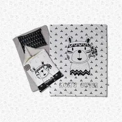 سرویس روتختی نوزاد هفت تکه طرح سرخپوست - فروشگاه اینترنتی کودک امروز