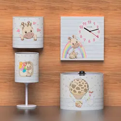 سرویس روتختی نوزاد هفت تکه طرح زرافه و بالن - فروشگاه اینترنتی کودک امروز