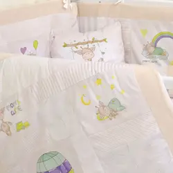 سرویس روتختی نوزاد هفت تکه طرح زرافه و بالن - فروشگاه اینترنتی کودک امروز