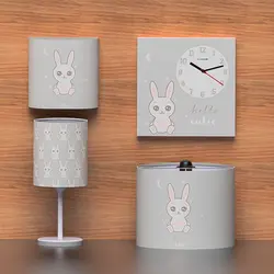 سرویس روتختی نوزاد هفت تکه طرح خرگوش لوس - فروشگاه اینترنتی کودک امروز