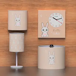 سرویس روتختی نوزاد هفت تکه طرح خرگوش لوس - فروشگاه اینترنتی کودک امروز