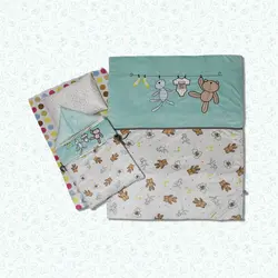 سرویس روتختی نوزاد هفت تکه طرح تدی - فروشگاه اینترنتی کودک امروز