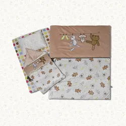 سرویس روتختی نوزاد هفت تکه طرح تدی - فروشگاه اینترنتی کودک امروز