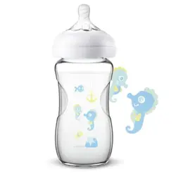 شیشه شیر نچرال فیلیپس اونت طرح اسب آبی Philips Avent - فروشگاه اینترنتی کودک امروز
