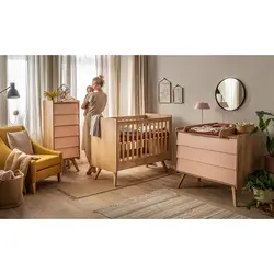 سرویس تخت و کمد نوزاد مدل وینتیج Vintage - فروشگاه اینترنتی کودک امروز