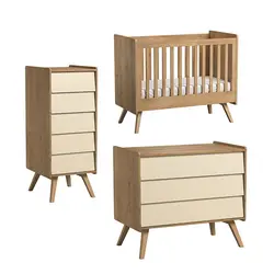 سرویس تخت و کمد نوزاد مدل وینتیج Vintage - فروشگاه اینترنتی کودک امروز