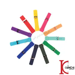 بند ساعت سیلیکونی رنگی سایز 22