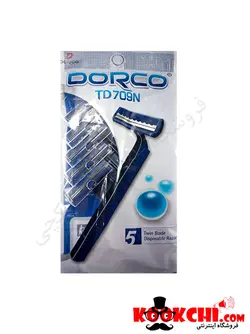 خود تراش دو لبه ی ساده دورکو 5 عددی