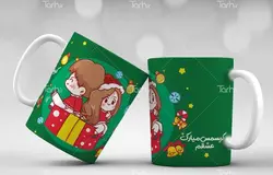 لیوان سرامیکی با طرح کریسمس