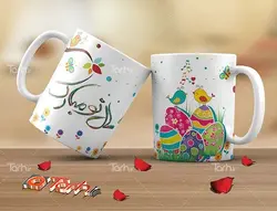 لیوان سرامیکی با طرح   عید نوروز