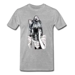 چاپ عکس دلخواه روی تیشرت ملانژ زنانه