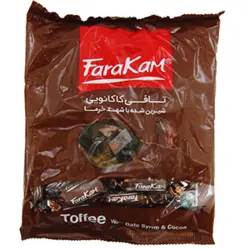 تافی کاکائویی شیرین شده با شهد خرما (رژیمی) فراکام 200 گرمی 6260118501095